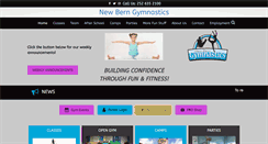 Desktop Screenshot of newberngymnastics.com