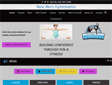 Tablet Screenshot of newberngymnastics.com